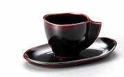 漆器珈琲カップ&皿