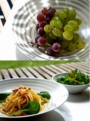 漆器フリーボウル/銀の波ホワイト(3枚シリーズ)