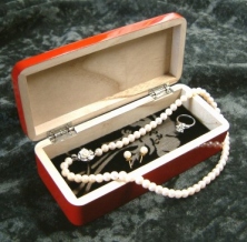 漆赤/桐製の越前塗り